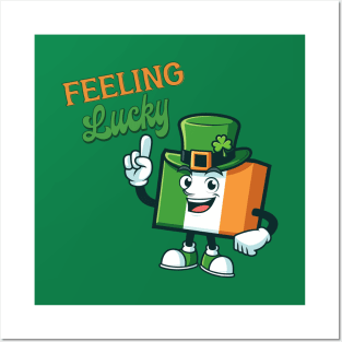 Feeling Lucky - Funny Saint Patrick's Day - Retro St Patrick's Day - St Paddy's Day Posters and Art